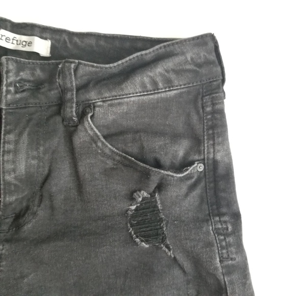 Refuge Jeans Shorts Size 0 Black Womens Jeans - Picture 5 of 7